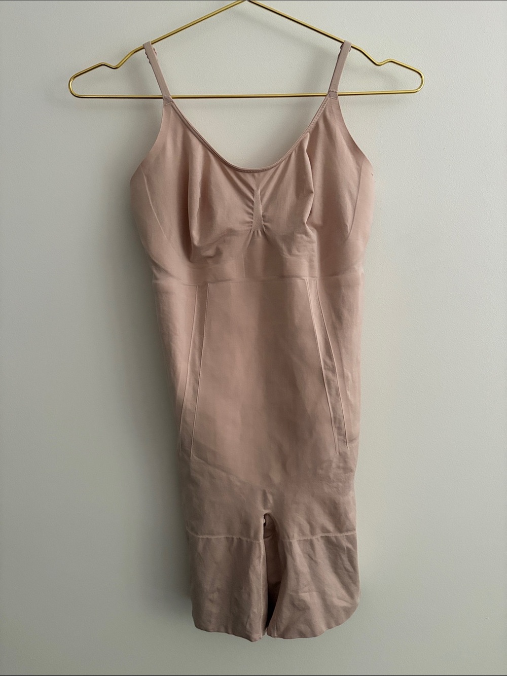 SPANX On Core Mid Thigh Bodysuit Adjustable Straps Shapewear Event Size XL